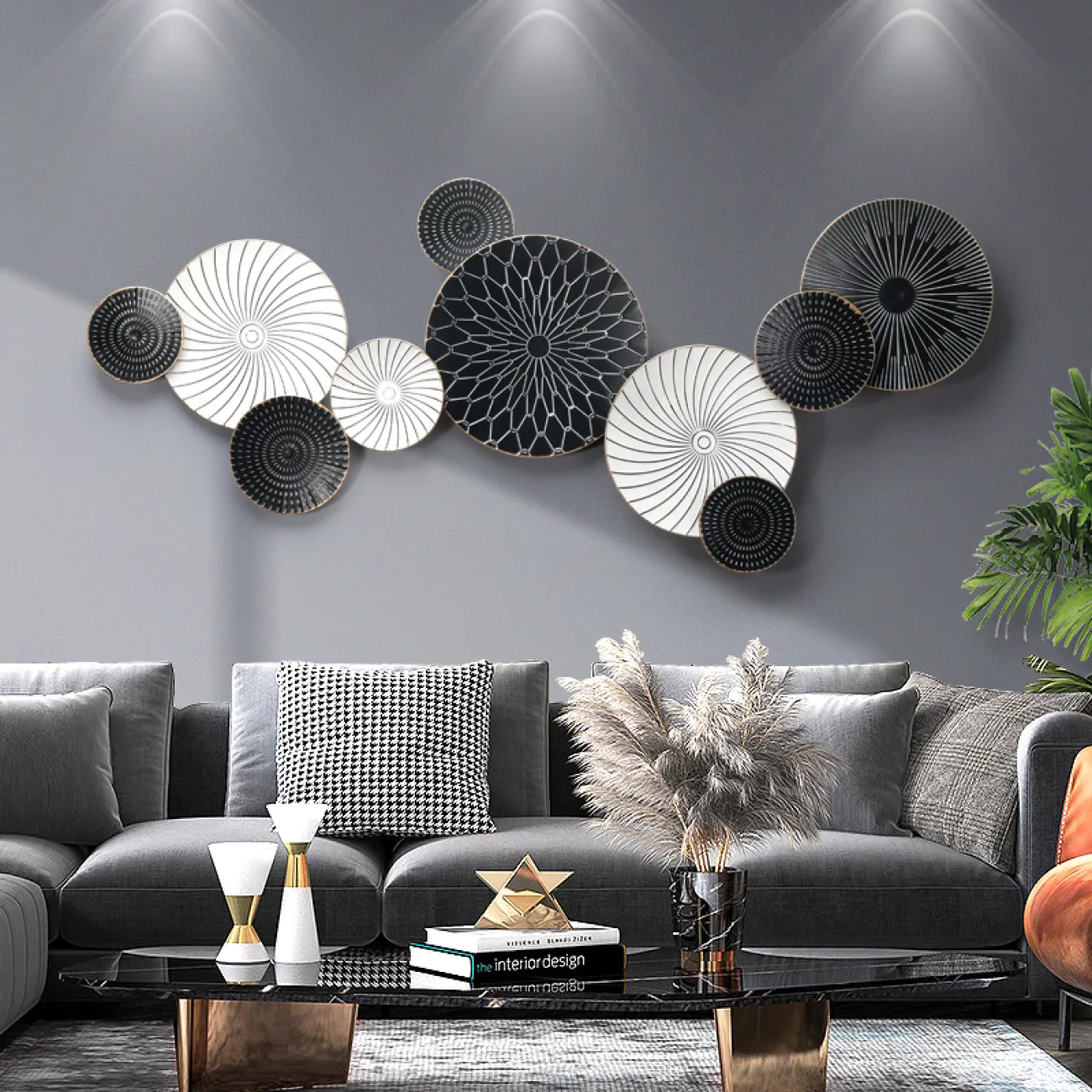 Современный настенный декор для гостиной LaLume DK20364-27