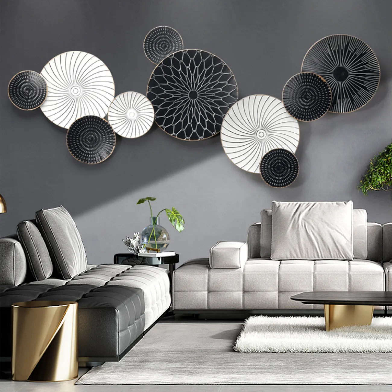 Современный настенный декор для гостиной LaLume DK20364-27