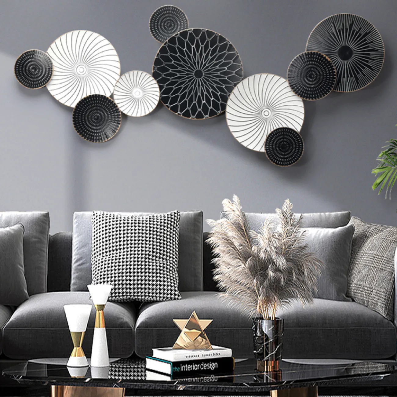 Современный настенный декор для гостиной LaLume DK20364-27