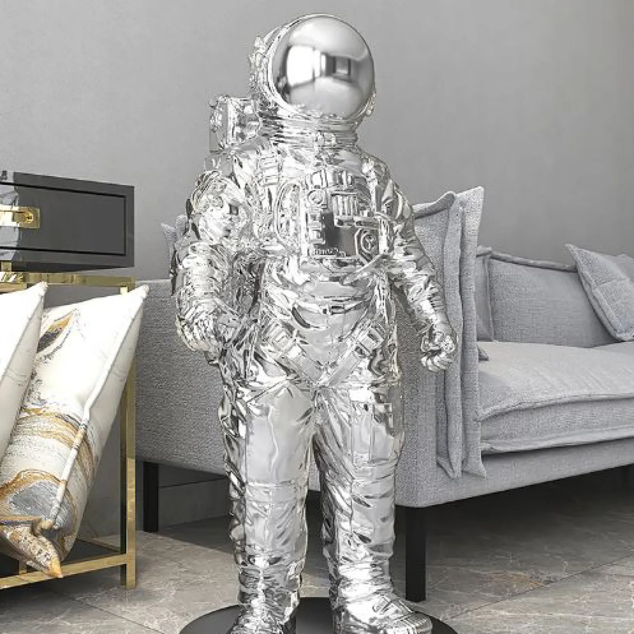 Роскошная скульптура космонавта для гостиной LaLume DK20376-27