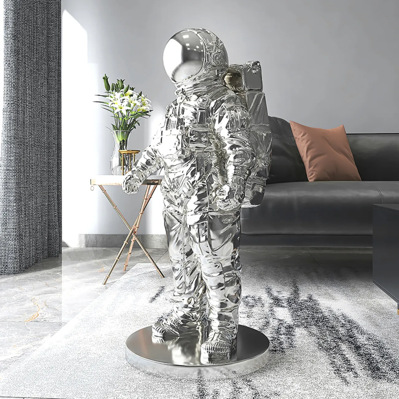 Роскошная скульптура космонавта для гостиной LaLume DK20376-27