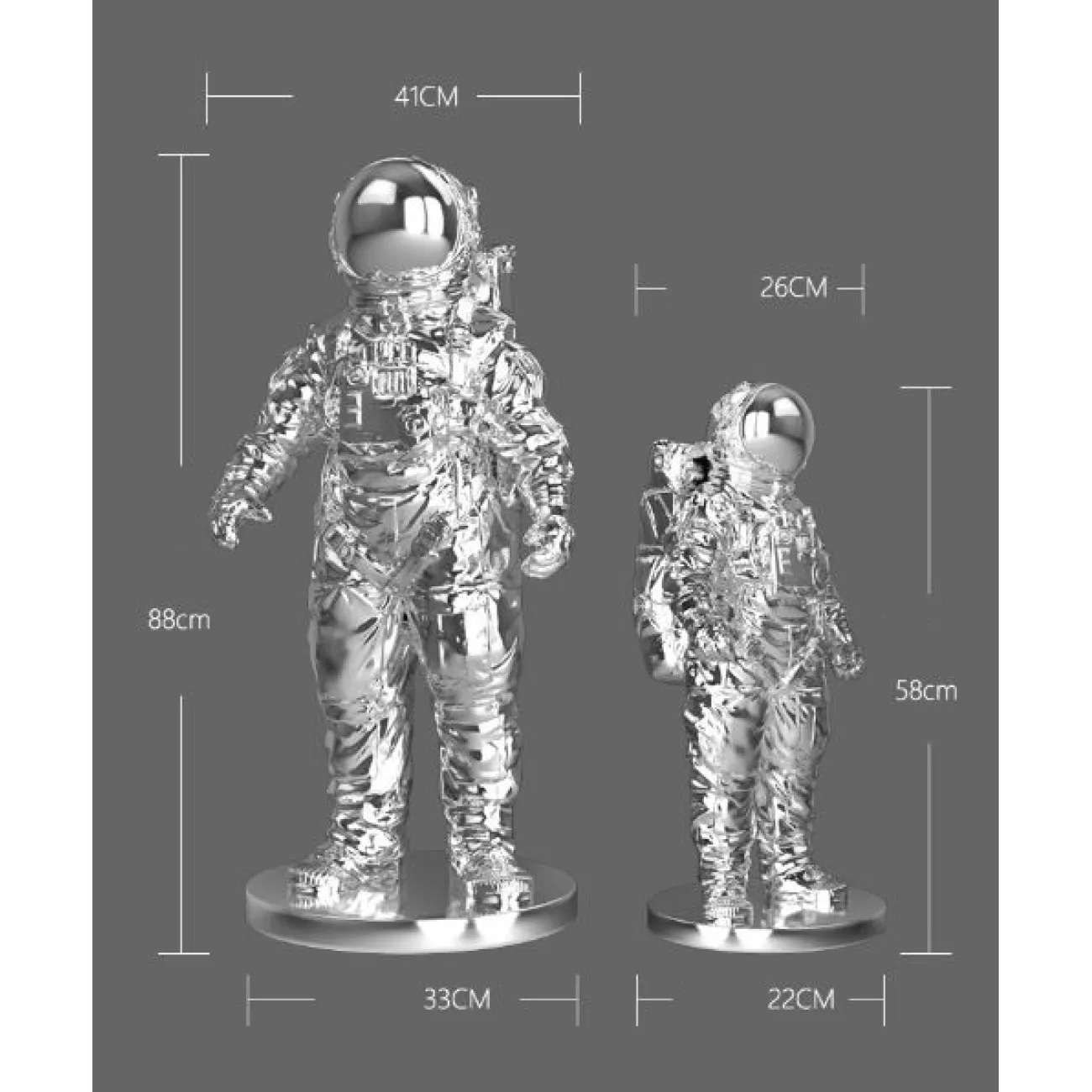 Роскошная скульптура космонавта для гостиной LaLume DK20376-27