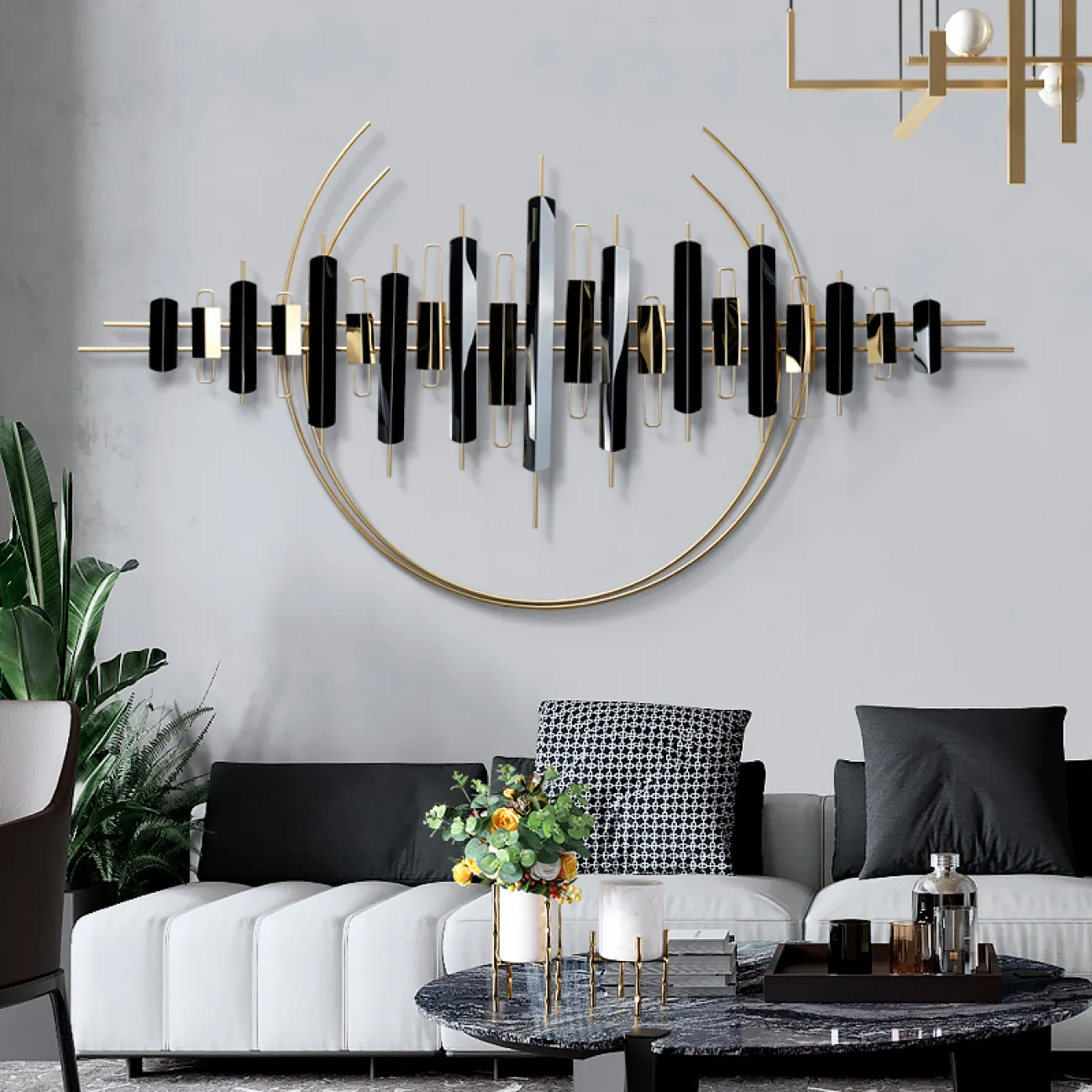 Современный настенный декор для гостиной LaLume DK20377-27 Современный настенный декор для гостиной LaLume DK20377-27