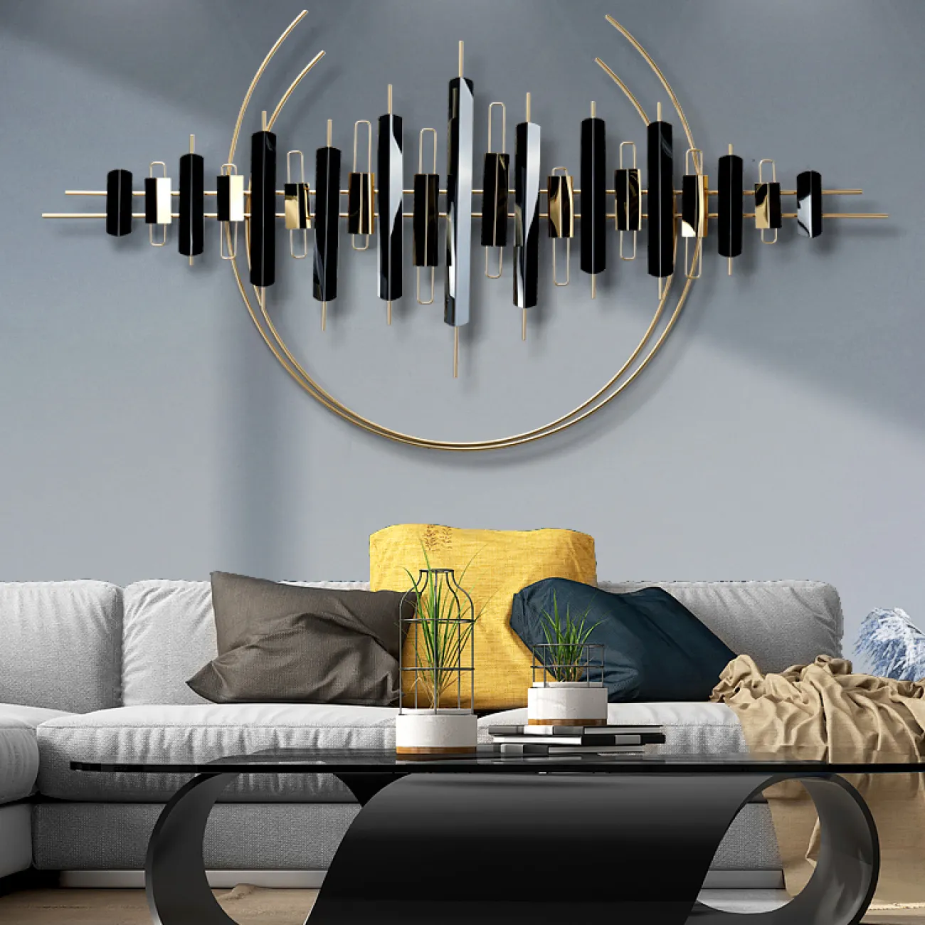 Современный настенный декор для гостиной LaLume DK20377-27 Современный настенный декор для гостиной LaLume DK20377-27