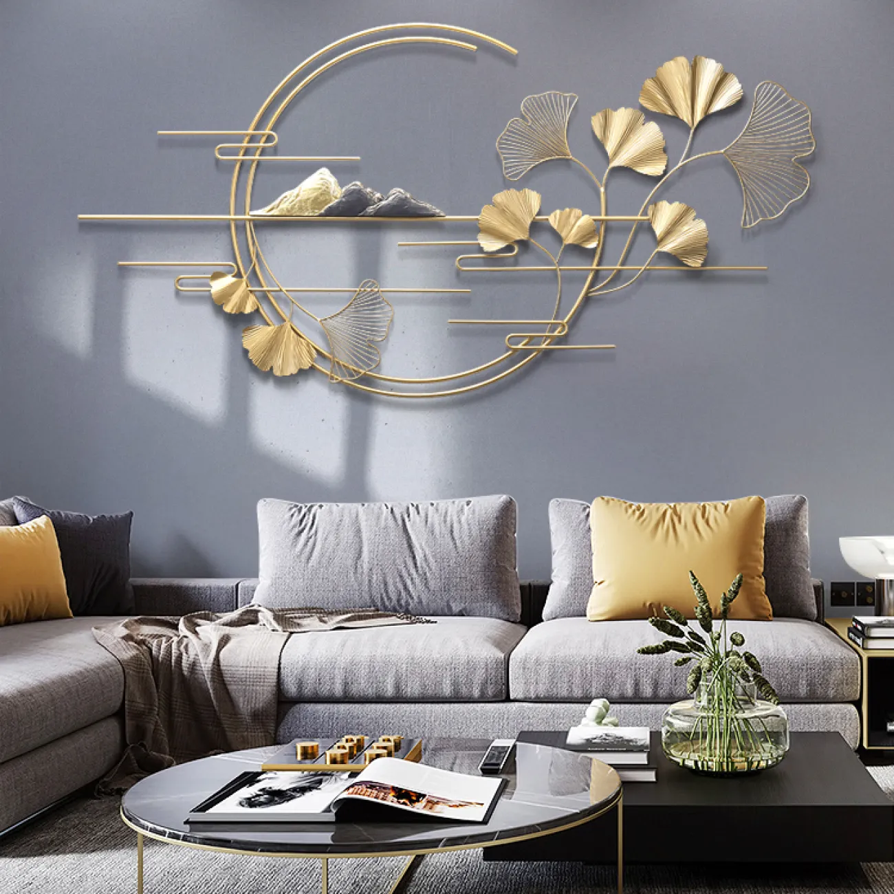 Современный настенный декор для гостиной LaLume DK20380-27