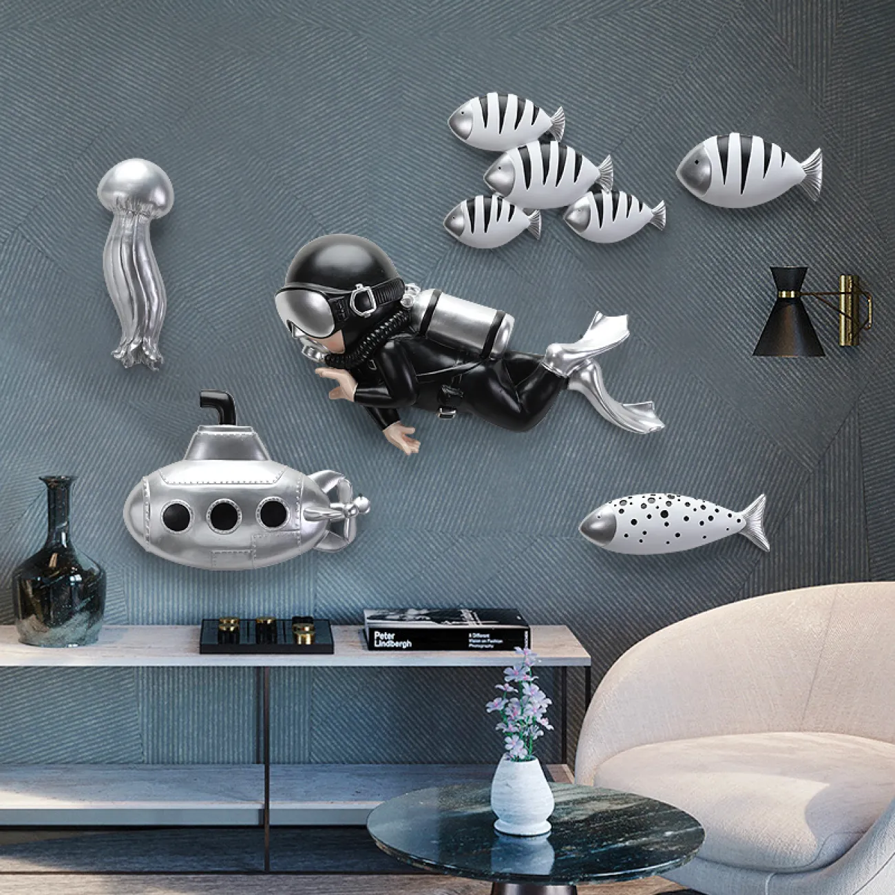 Креативный настенный декор в морском стиле для гостиной LaLume DK20382-27