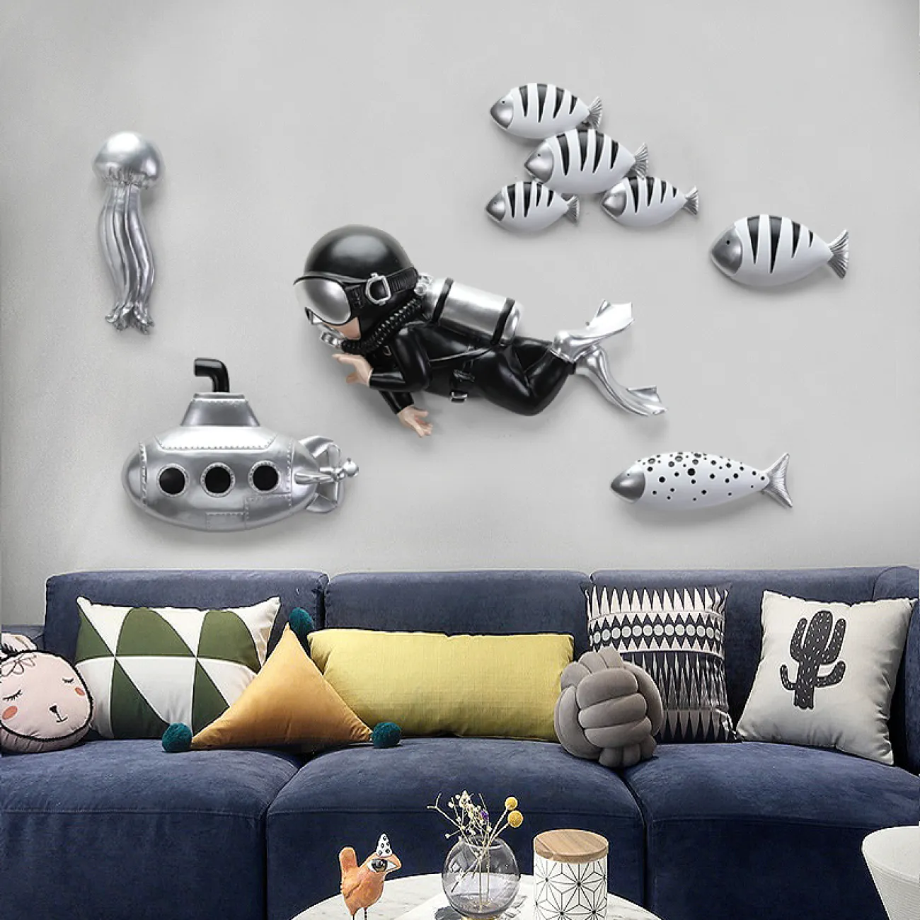 Креативный настенный декор в морском стиле для гостиной LaLume DK20382-27