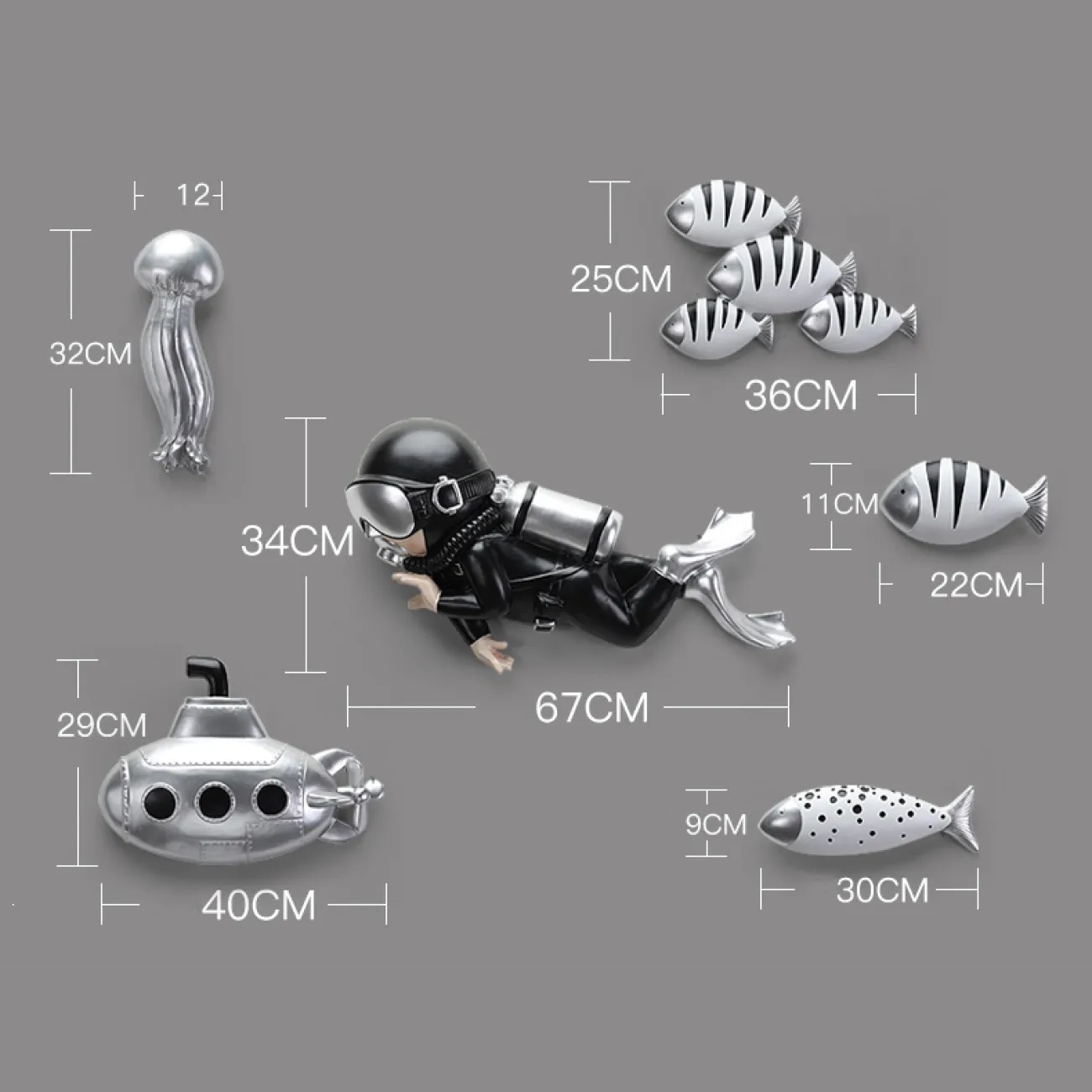 Креативный настенный декор в морском стиле для гостиной LaLume DK20382-27