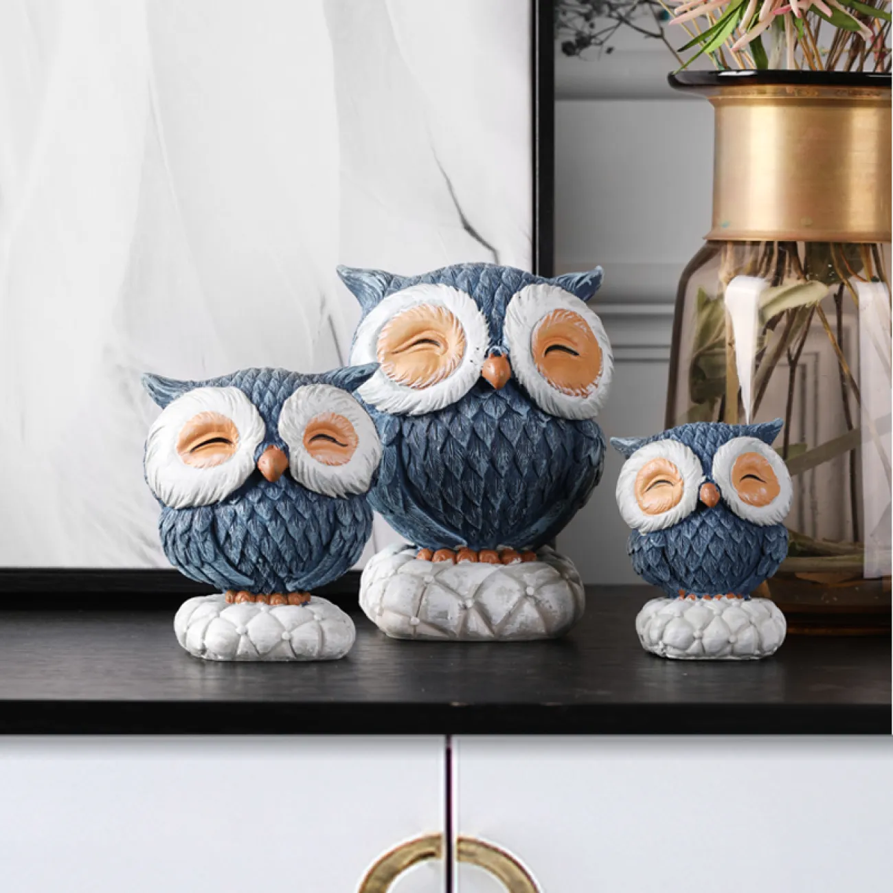 Роскошная современная статуэтка совы для гостиной LaLume DK20385-27 Роскошная современная статуэтка совы для гостиной LaLume DK20385-27