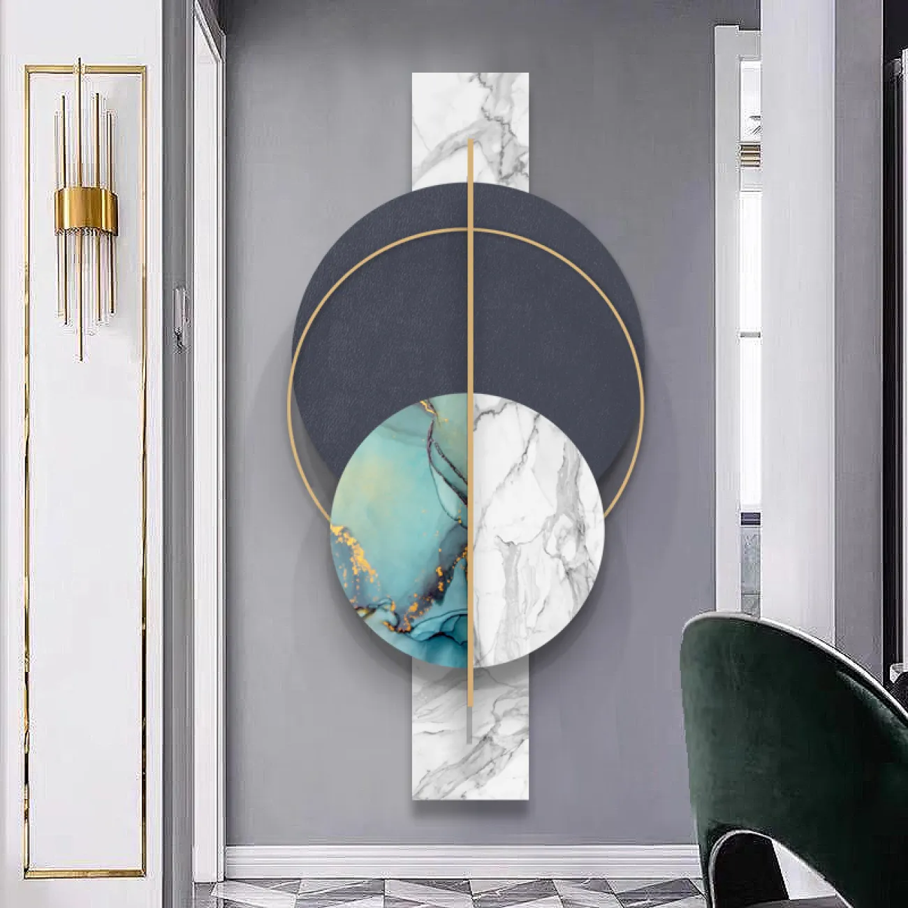 Современный настенный декор для гостиной LaLume DK20386-27