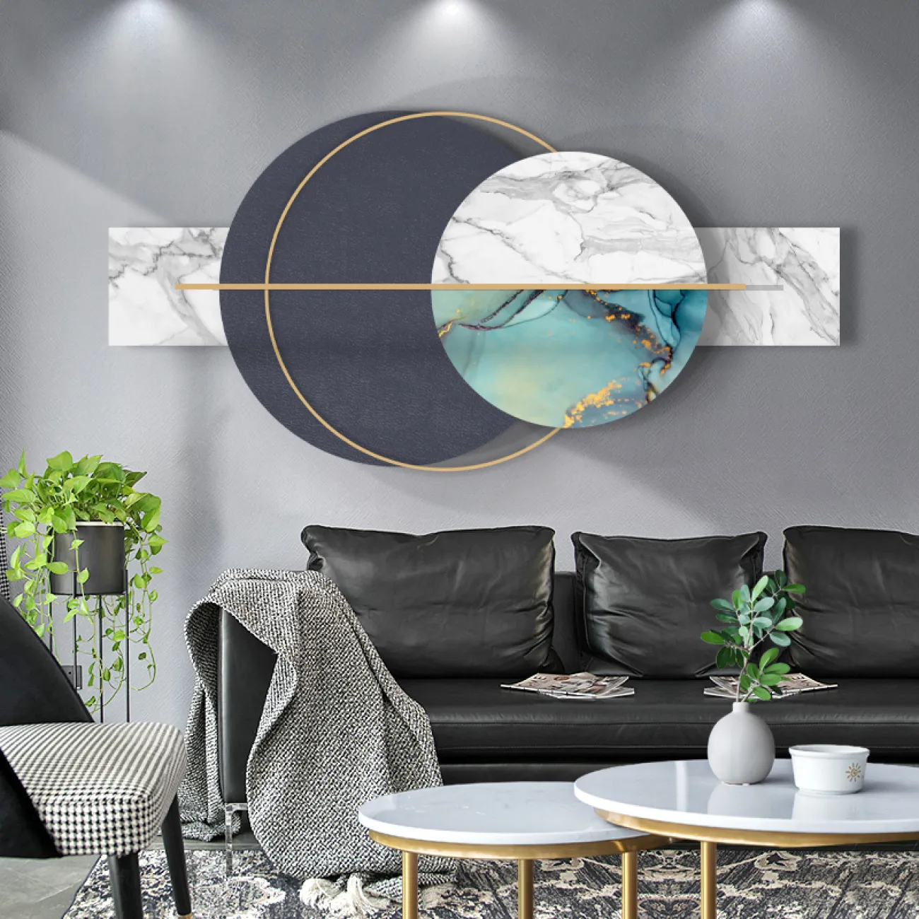 Современный настенный декор для гостиной LaLume DK20386-27