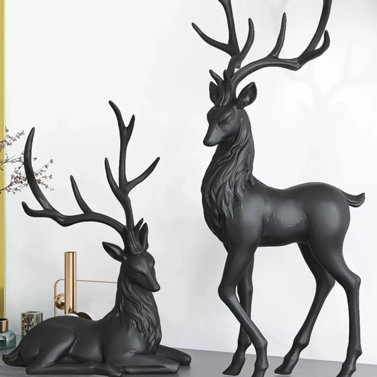 Роскошная современная статуэтка оленя для гостиной LaLume DK20388-27