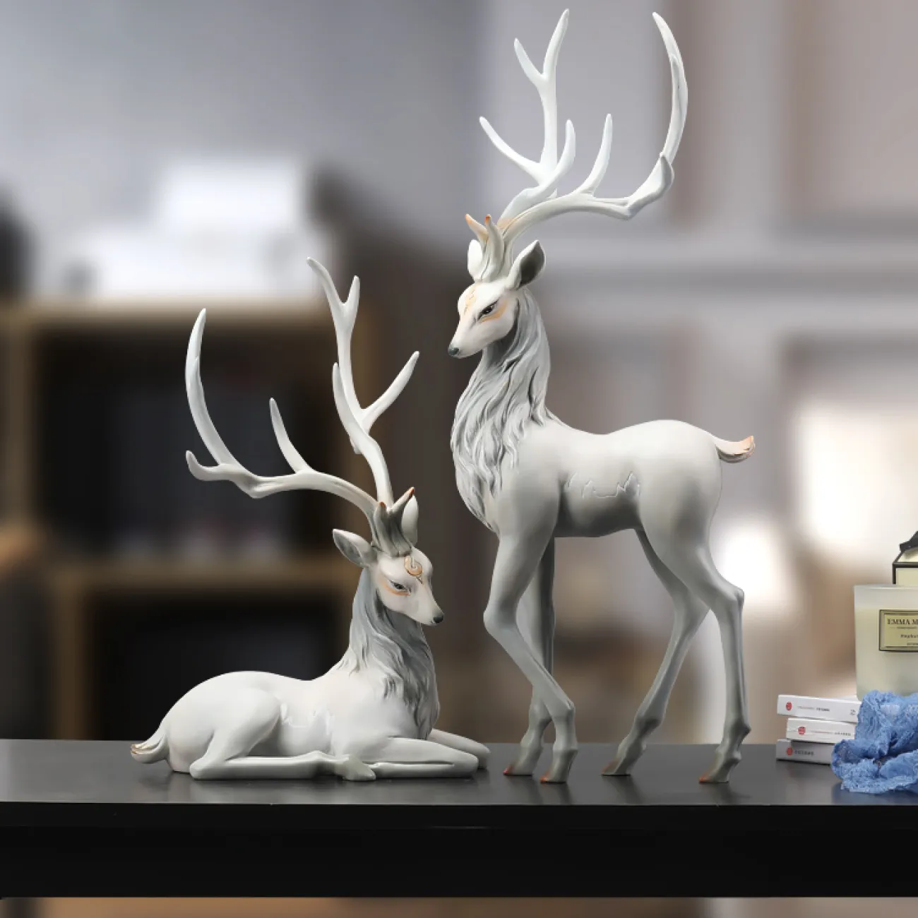 Роскошная современная статуэтка оленя для гостиной LaLume DK20388-27