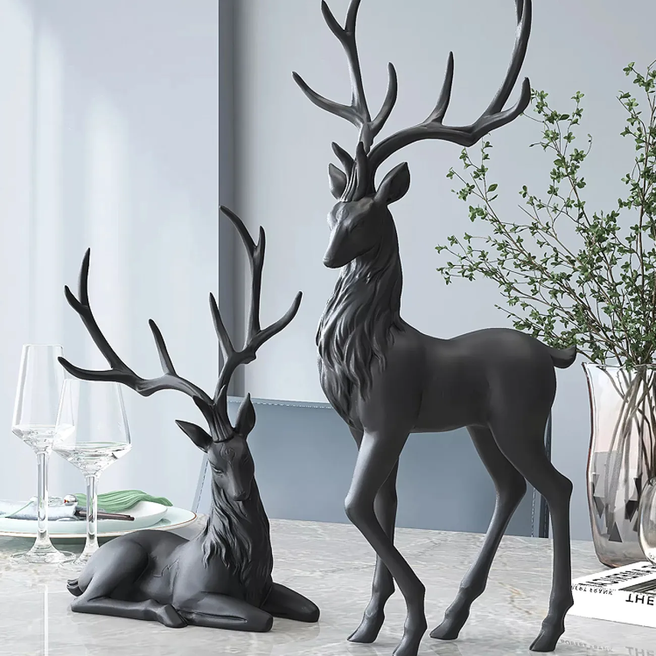 Роскошная современная статуэтка оленя для гостиной LaLume DK20388-27