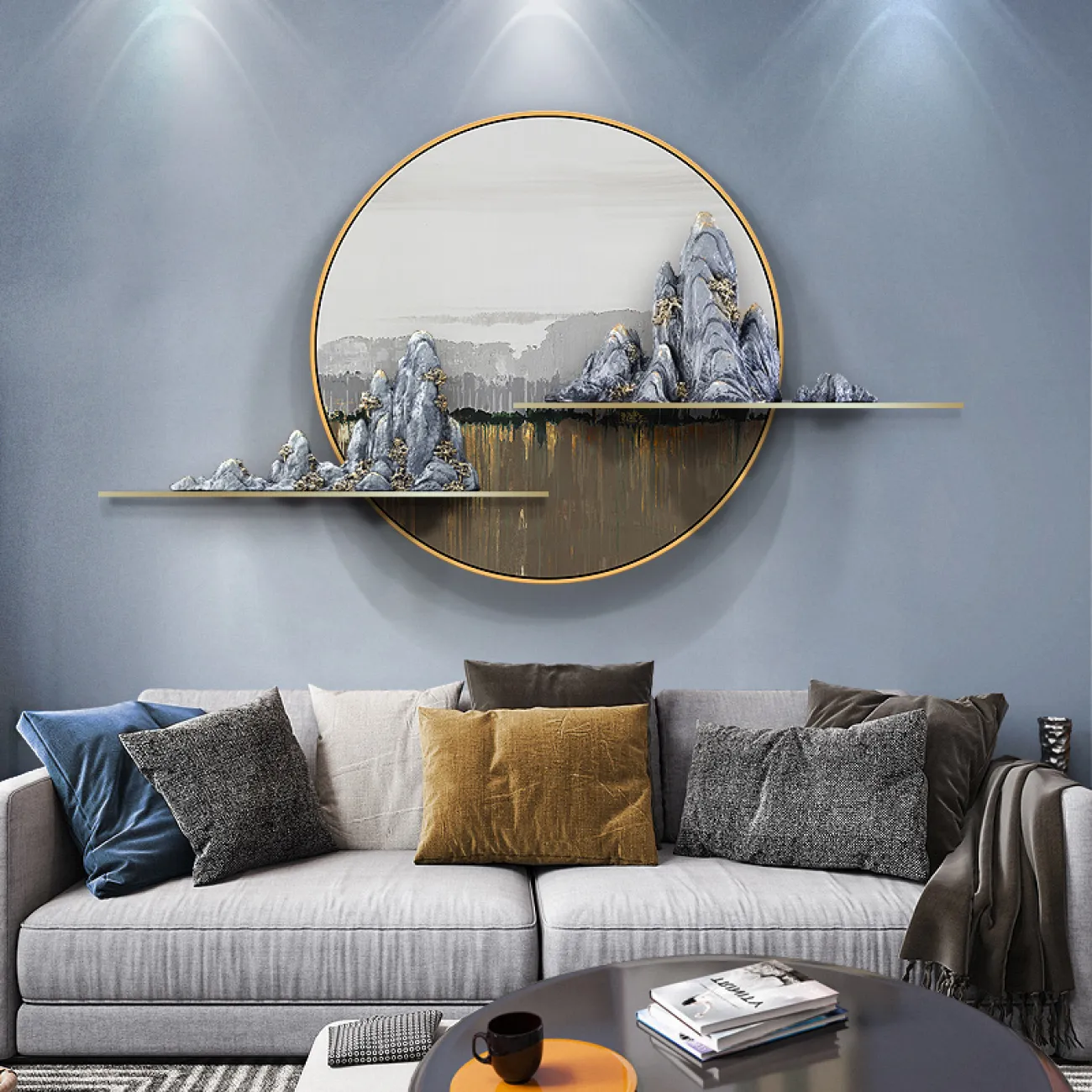 Современный настенный декор для гостиной LaLume DK20396-27 Современный настенный декор для гостиной LaLume DK20396-27