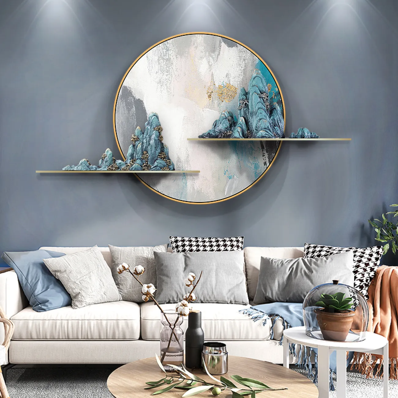 Современный настенный декор для гостиной LaLume DK20396-27 Современный настенный декор для гостиной LaLume DK20396-27