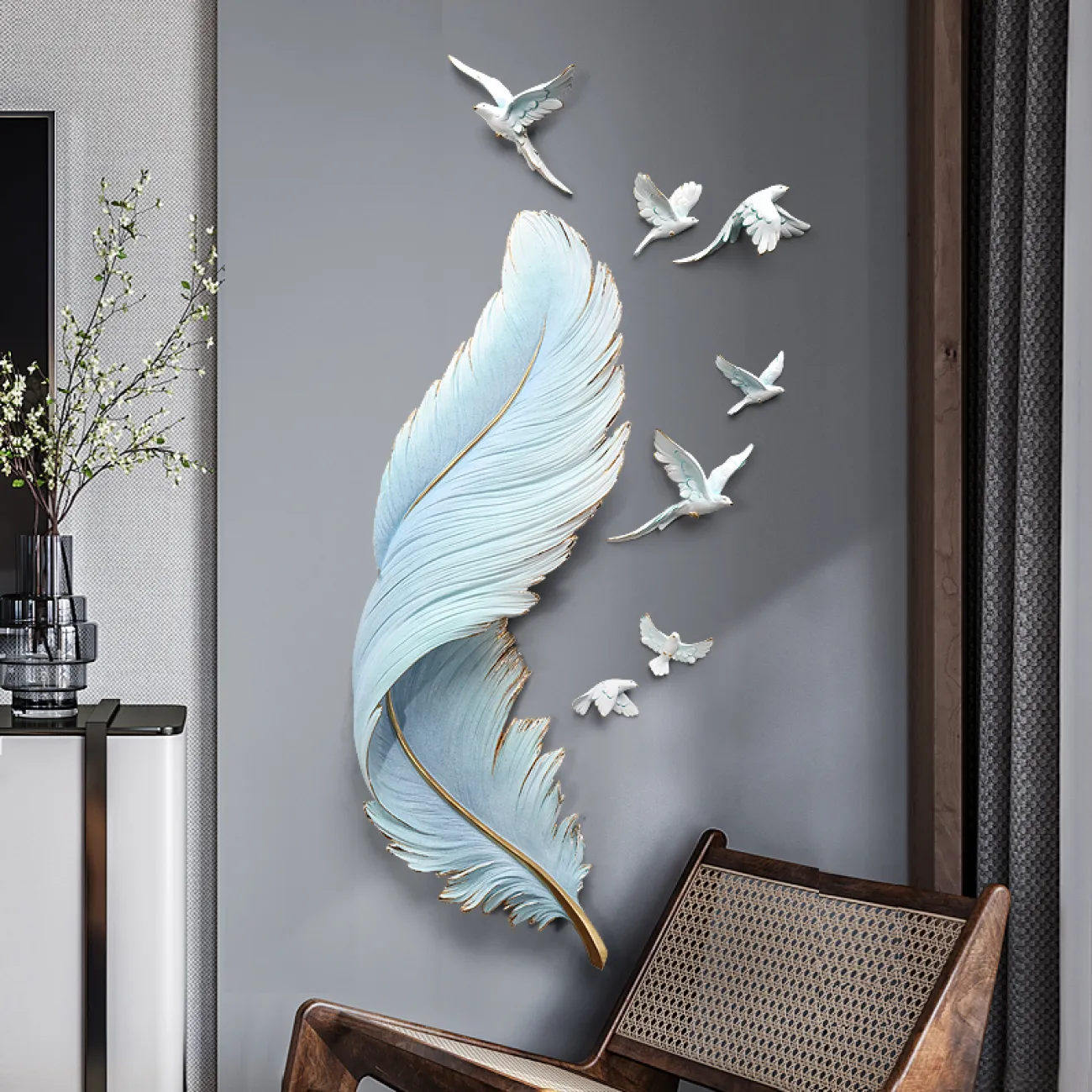Современный настенный декор для гостиной LaLume DK20398-27