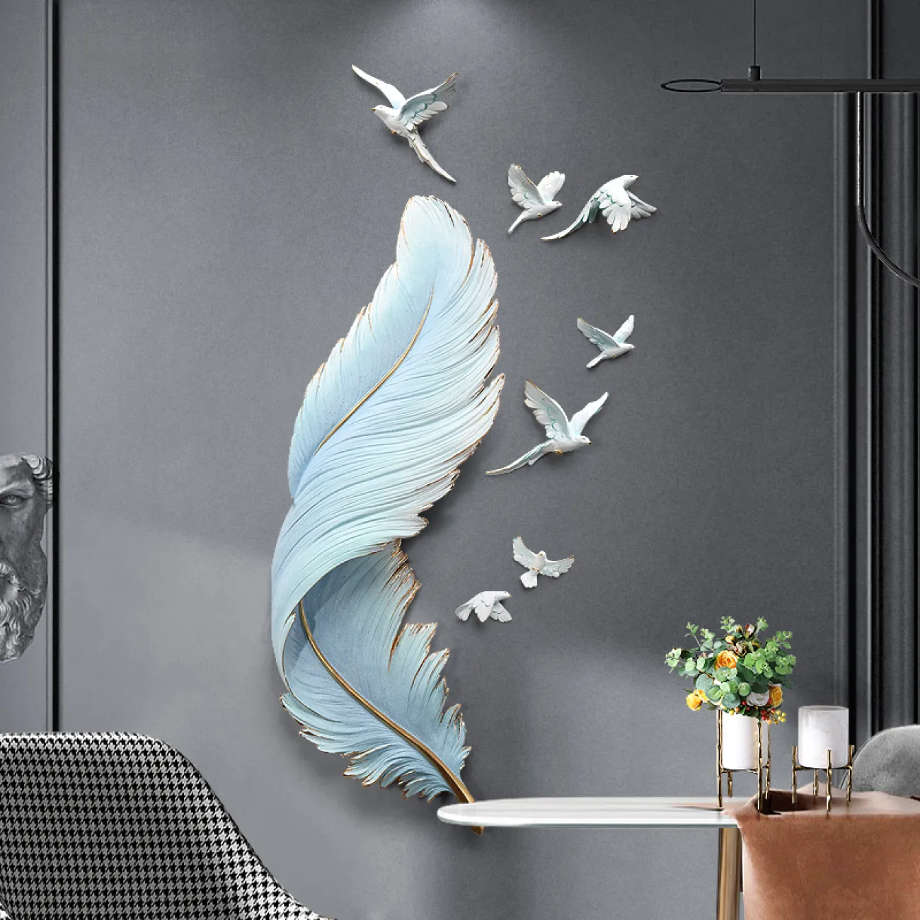 Современный настенный декор для гостиной LaLume DK20398-27