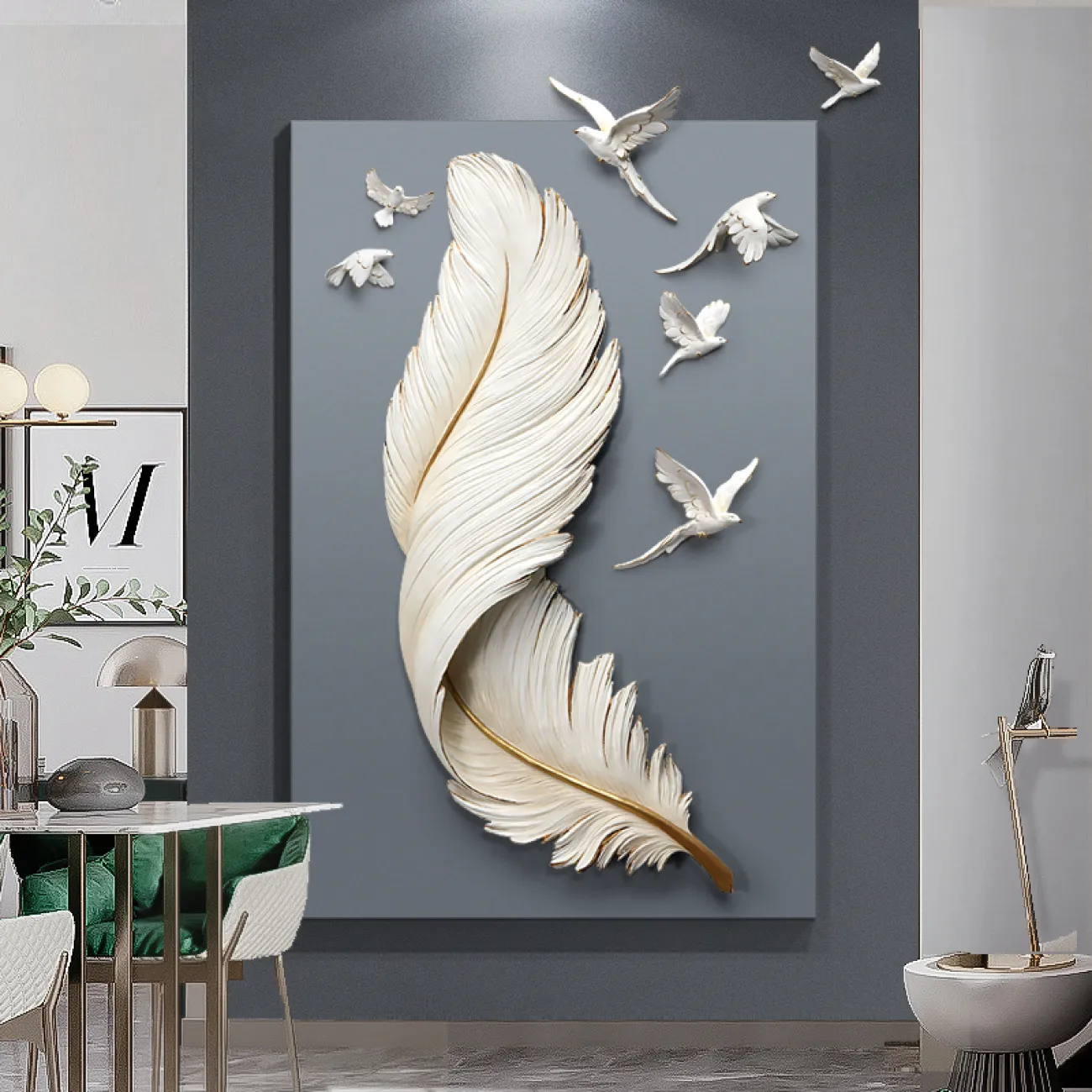 Современный настенный декор для гостиной LaLume DK20398-27 Современный настенный декор для гостиной LaLume DK20398-27