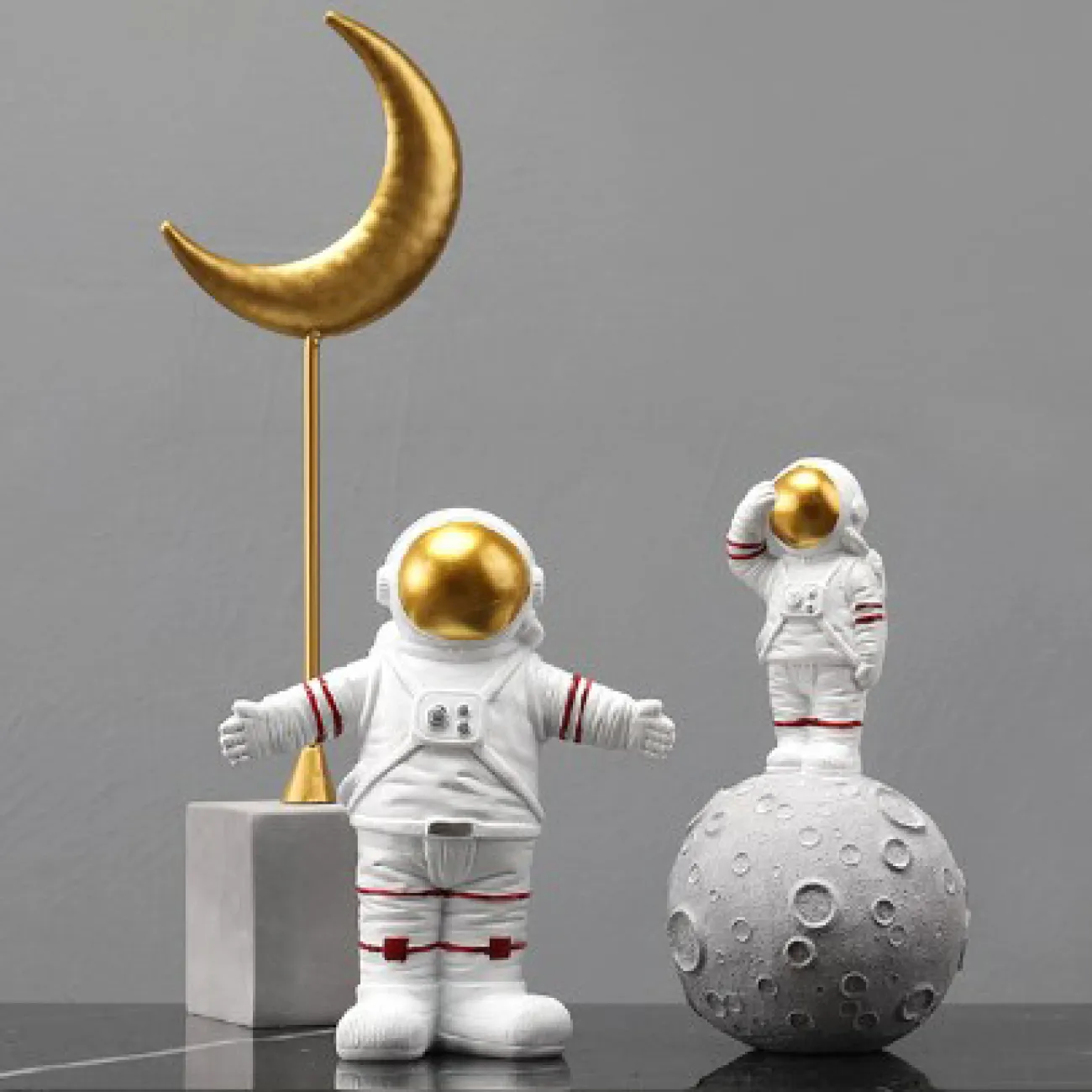 Роскошная статуэтка космонавта для гостиной LaLume DK20399-27
