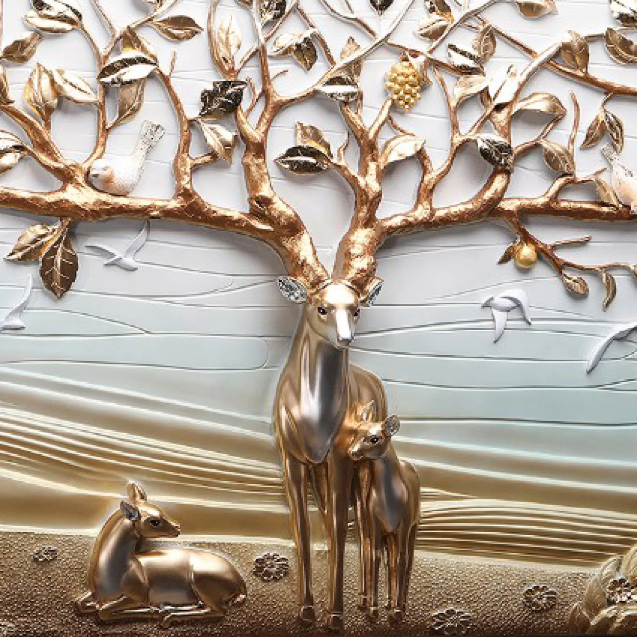 Роскошный настенный декор с оленем для гостиной LaLume DK20403-27