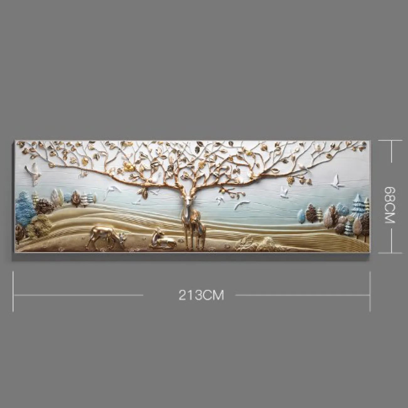 Роскошный настенный декор с оленем для гостиной LaLume DK20403-27