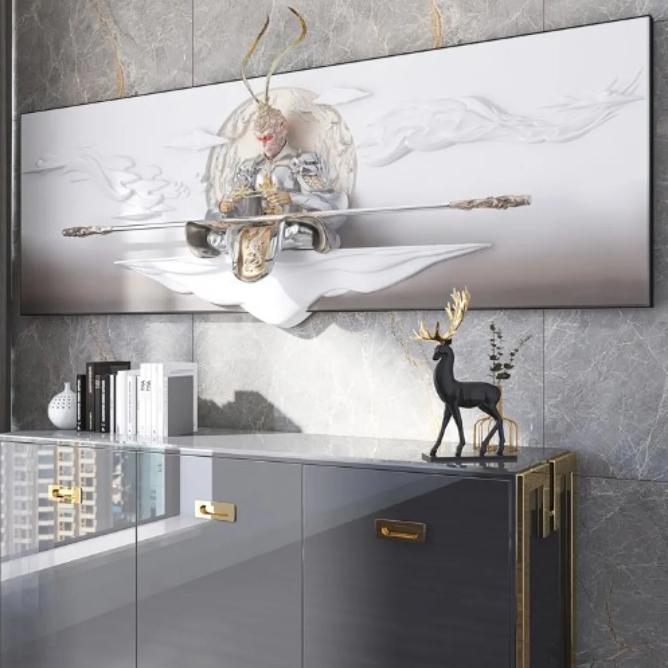 Роскошный настенный декор для гостиной LaLume DK20404-27