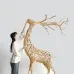 Скульптура деревянного оленя DK20429-23