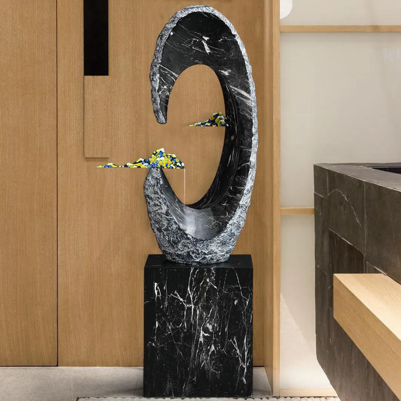 Декоративный фонтан DK20431-23 с циркулирующей водой в современном и простом стиле 