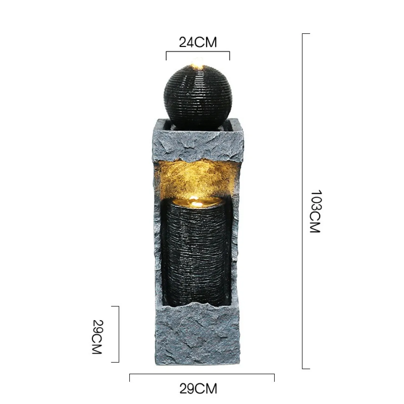Легкий роскошный современный уникальный мини фонтан DK20432-23 с удачной посадкой и из струящейся воды в простом и современном стиле Легкий роскошный современный уникальный мини фонтан DK20432-23 с удачной посадкой и из струящейся воды в простом и современном стиле