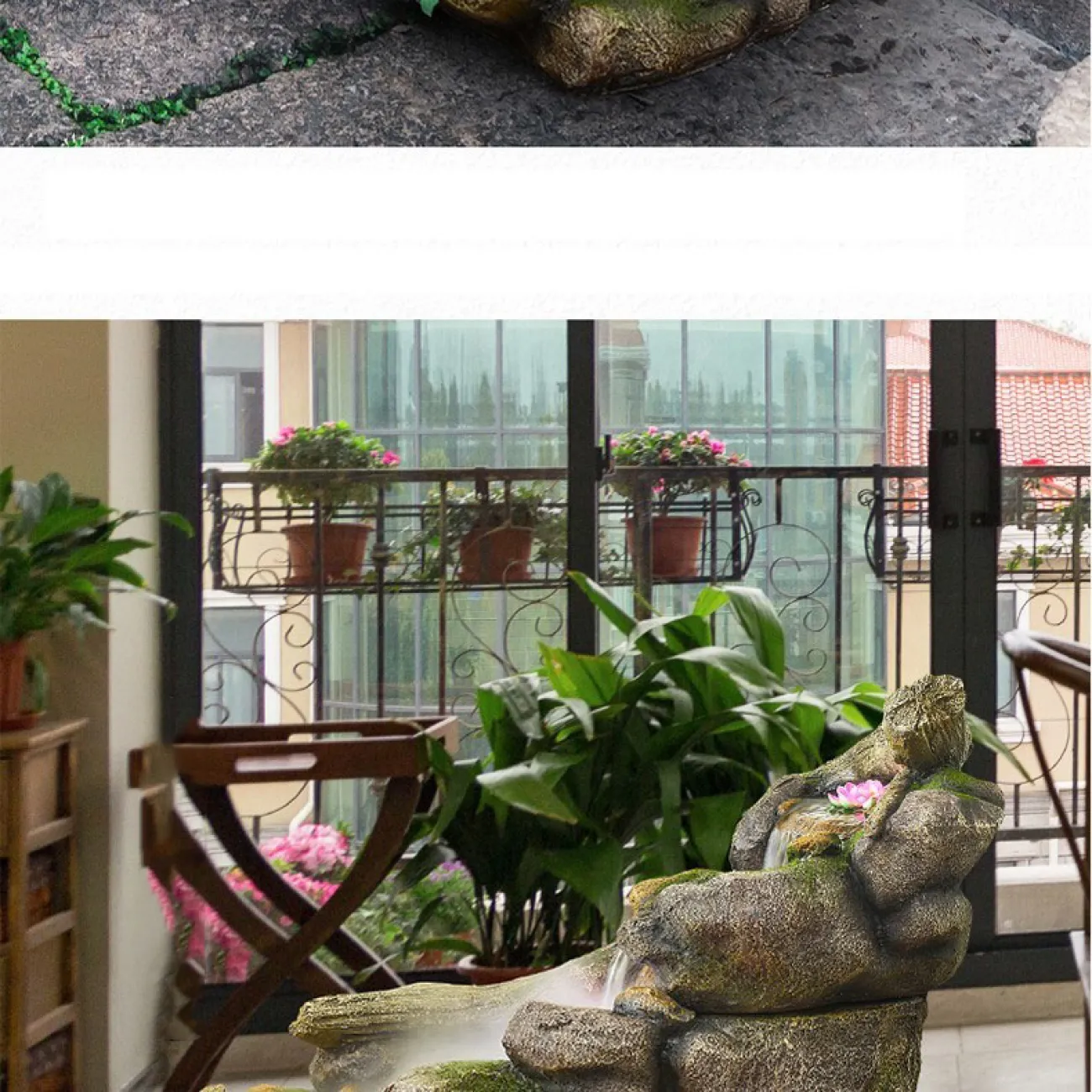 Изысканный оригинальный дизайнерский фонтан DK20433-23 в художественном оформлении новом китайском стиле