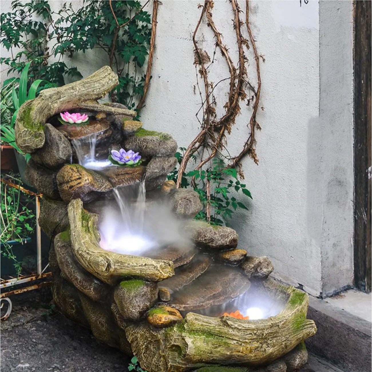 Изысканный оригинальный дизайнерский фонтан DK20433-23 в художественном оформлении новом китайском стиле