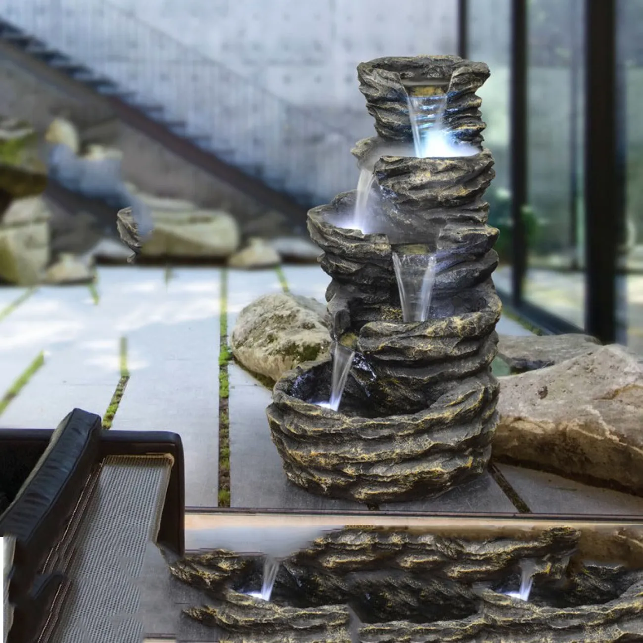 Архитектурный дизайнерский фонтан DK20435-23 ручной работы в современном и простом стиле Архитектурный дизайнерский фонтан DK20435-23 ручной работы в современном и простом стиле