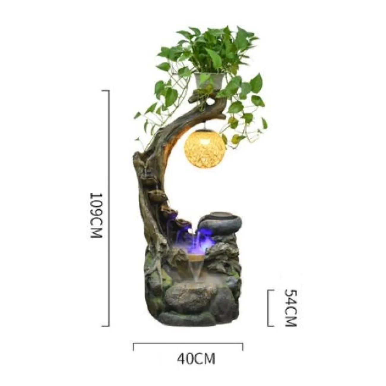 Неординарный дизайнерский фонтан DK20438-23 из чисто ручной работы в пасторальном стиле