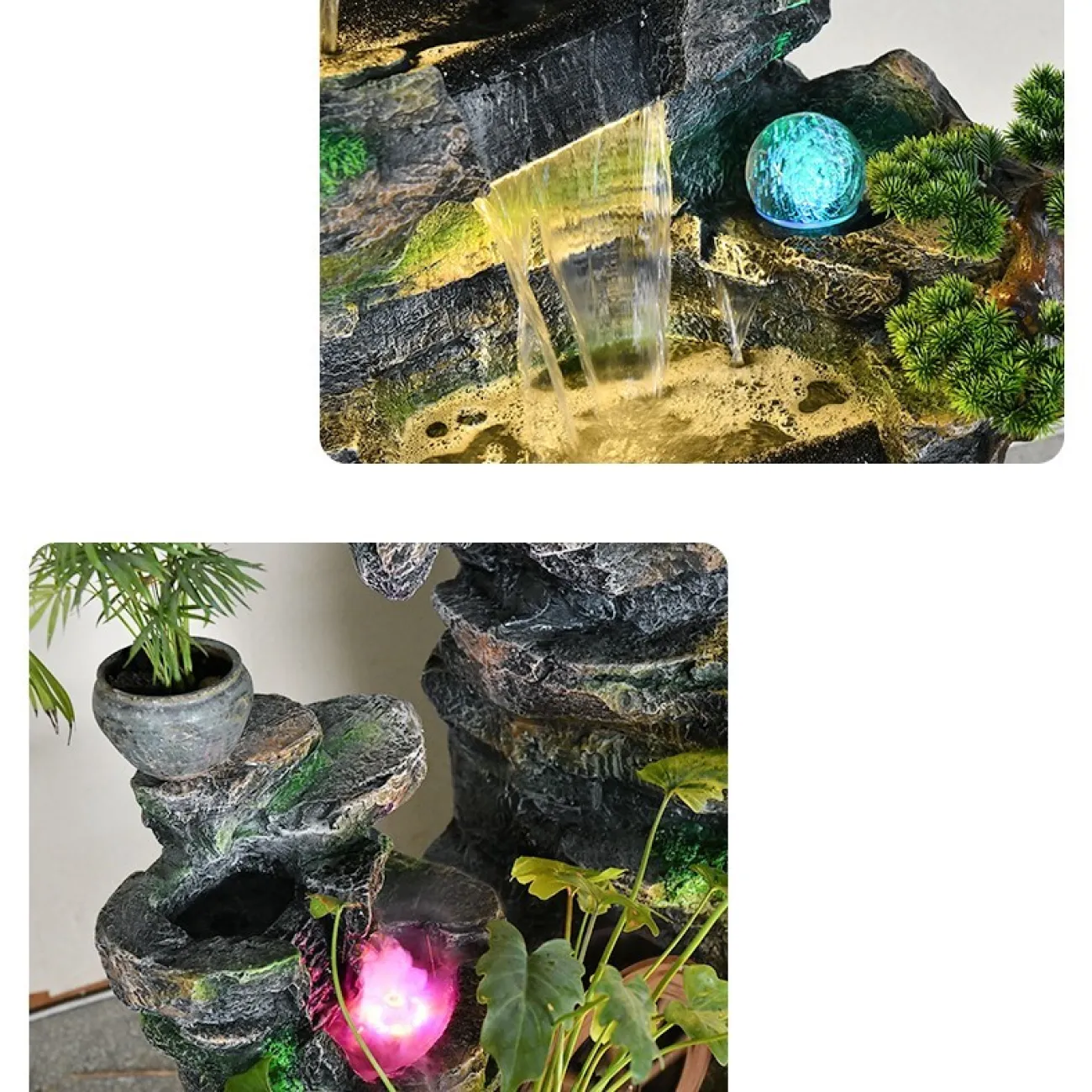 Высокий креативный фонтан DK20441-23 с проточной водой в китайском стиле Высокий креативный фонтан DK20441-23 с проточной водой в китайском стиле