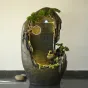 Большая китайская каменная вуаль с водным занавесом и фонтаном в современном китайском стиле 