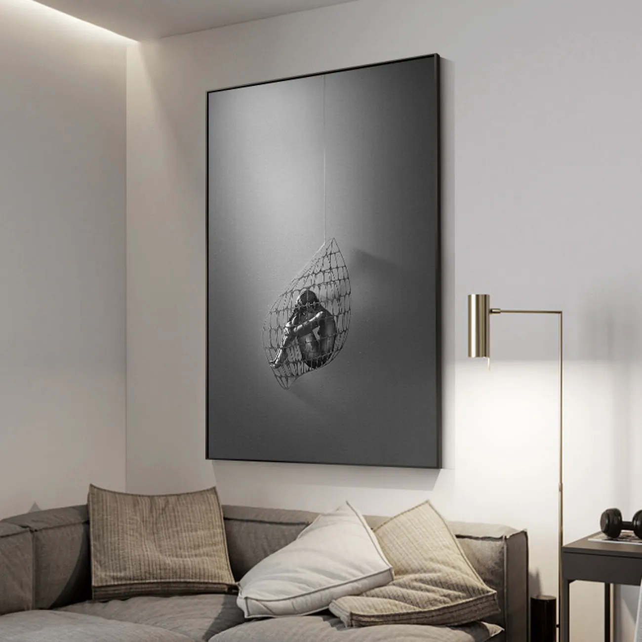 Великолепная минималистичная художественная настенная картина в Скандинавском стиле LaLume DK20785-23