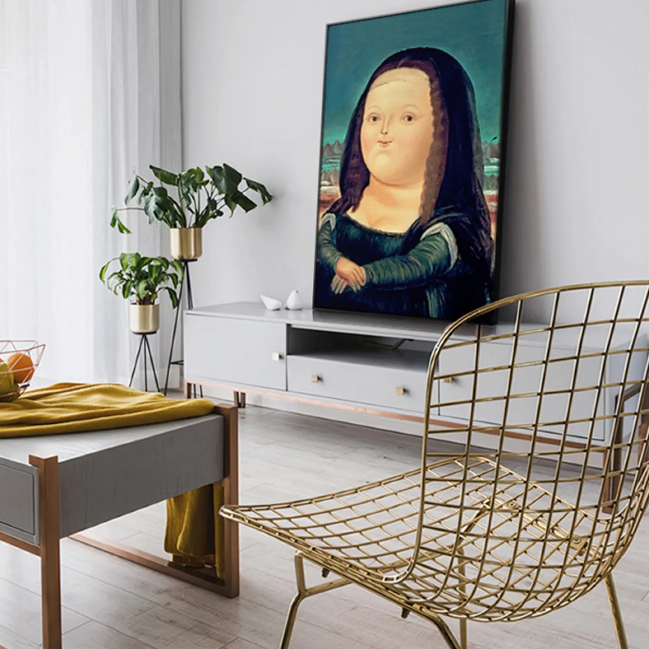 Роскошная минималистичная настенная картина для гостиной в Скандинавском стиле LaLume DK20786-23