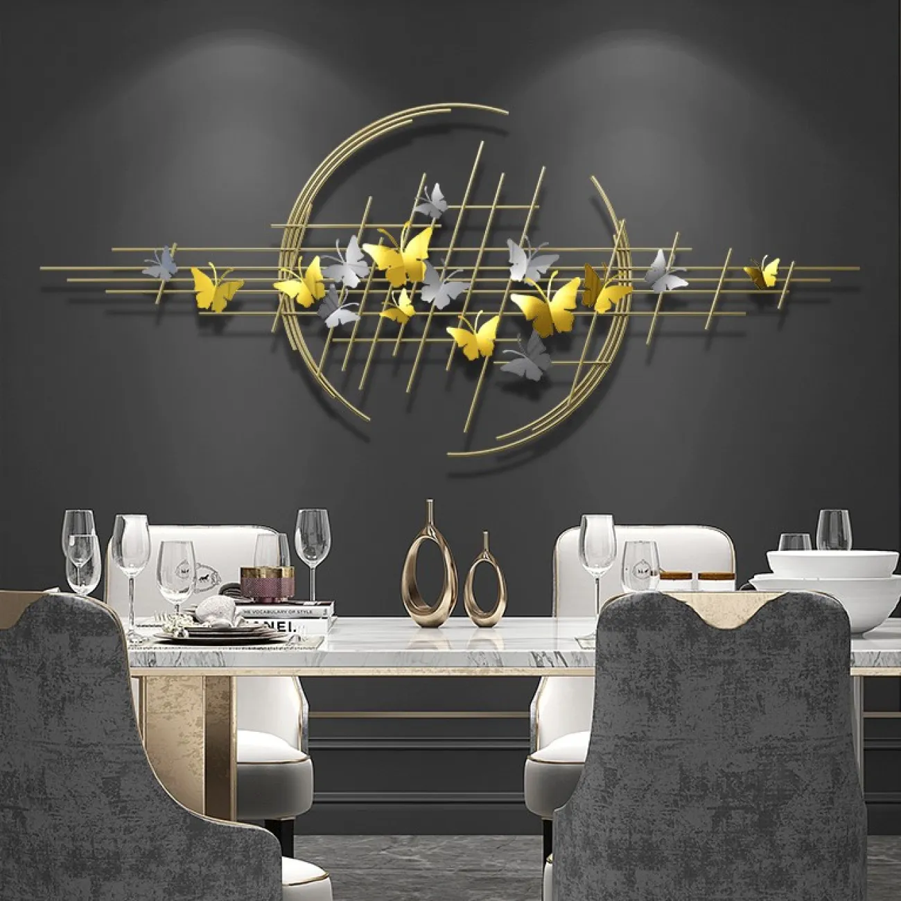 Настенный геометрический декор Butterfly KKK00888