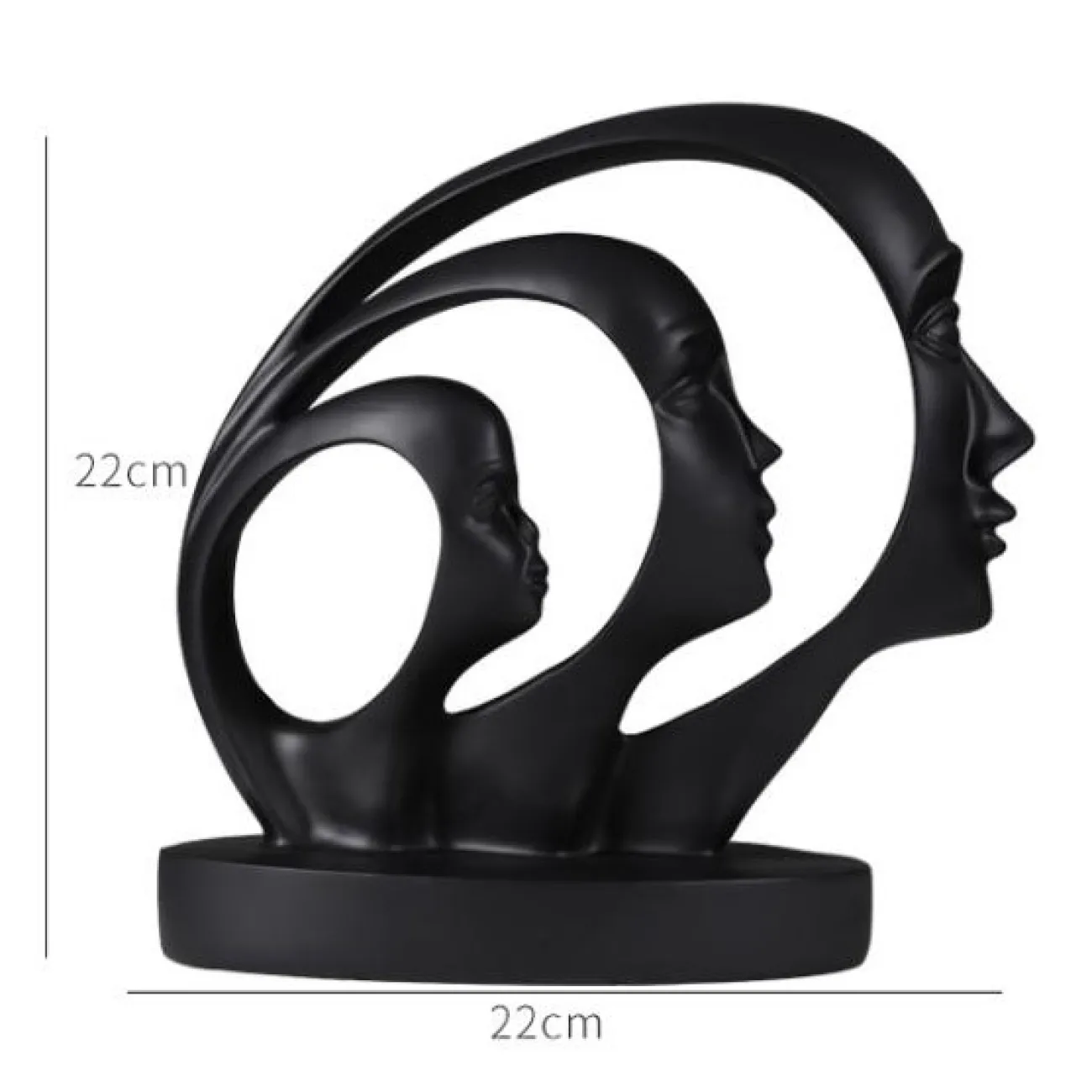 Дизайнерская статуэтка тройное лицо