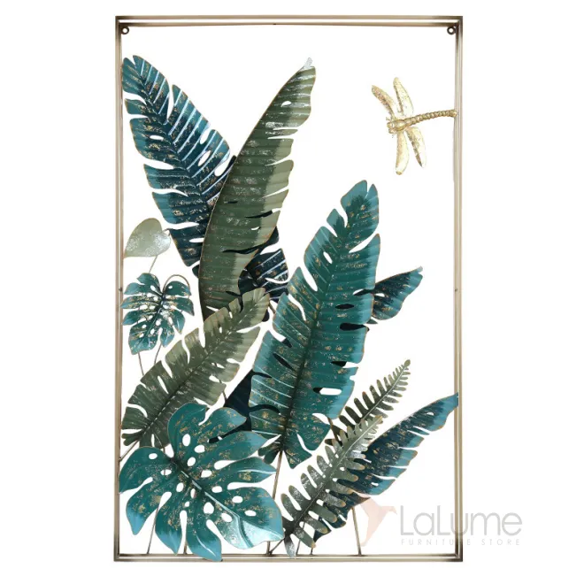 Современный настенный декор в форме листьев LaLume DK20411-23 Современный настенный декор в форме листьев LaLume DK20411-23