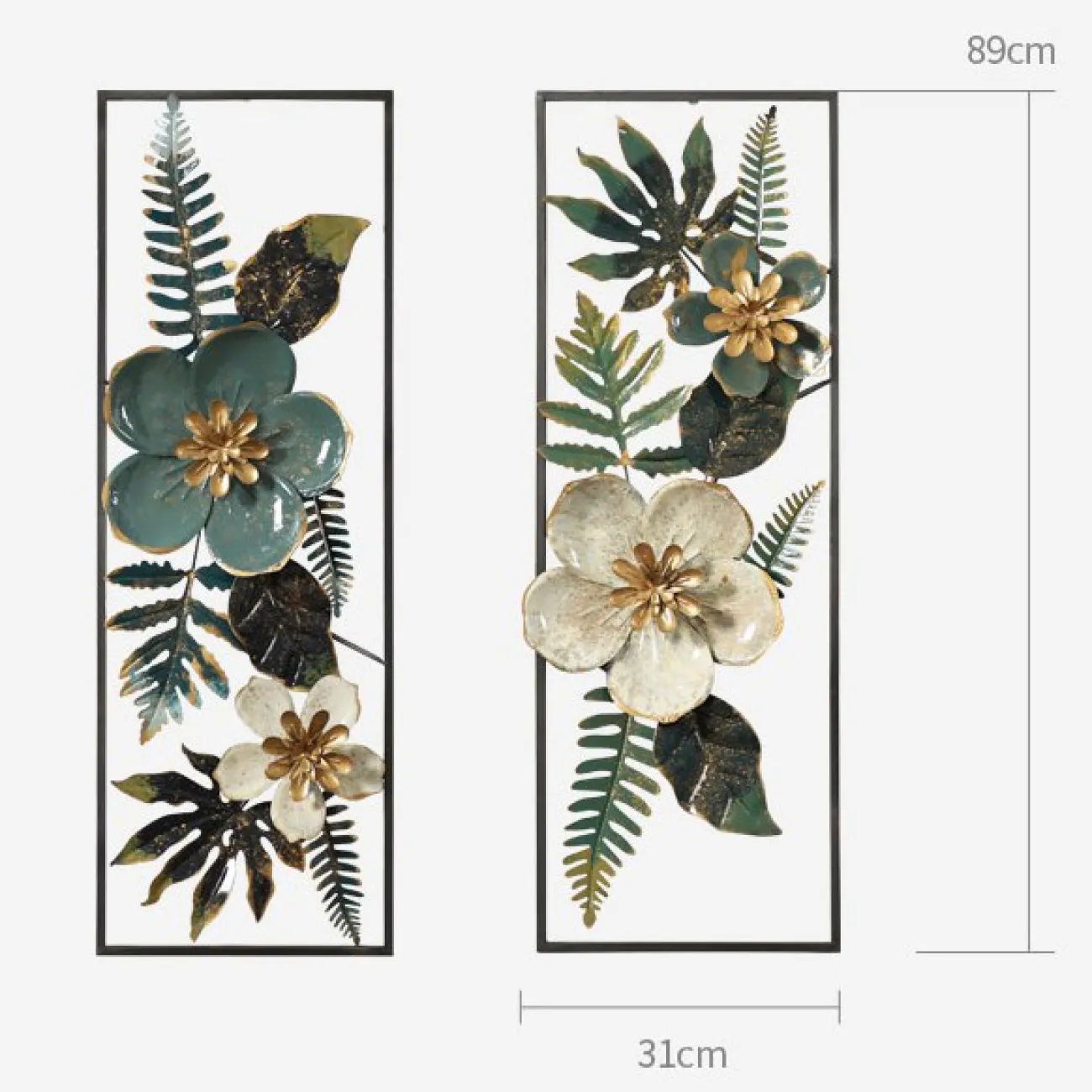 Современный настенный декор в форме листьев LaLume DK20412-23 Современный настенный декор в форме листьев LaLume DK20412-23