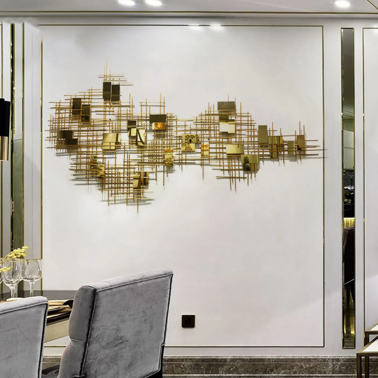 Современный дизайнерский настенный декор LaLume DK20415-23 Современный дизайнерский настенный декор LaLume DK20415-23