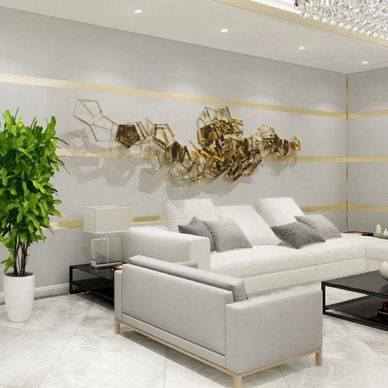 Современный дизайнерский настенный декор LaLume DK20416-23 Современный дизайнерский настенный декор LaLume DK20416-23