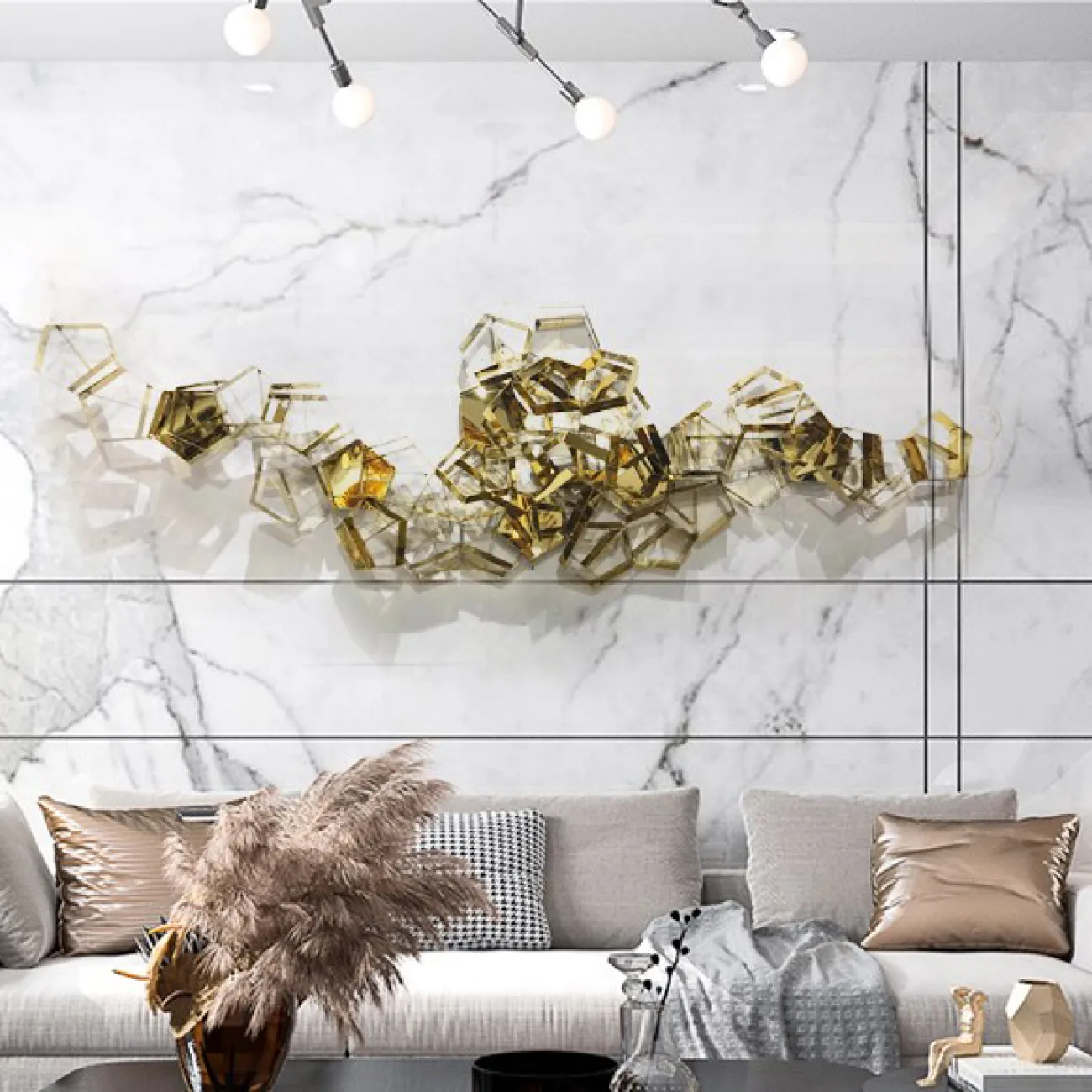 Современный дизайнерский настенный декор LaLume DK20416-23 Современный дизайнерский настенный декор LaLume DK20416-23