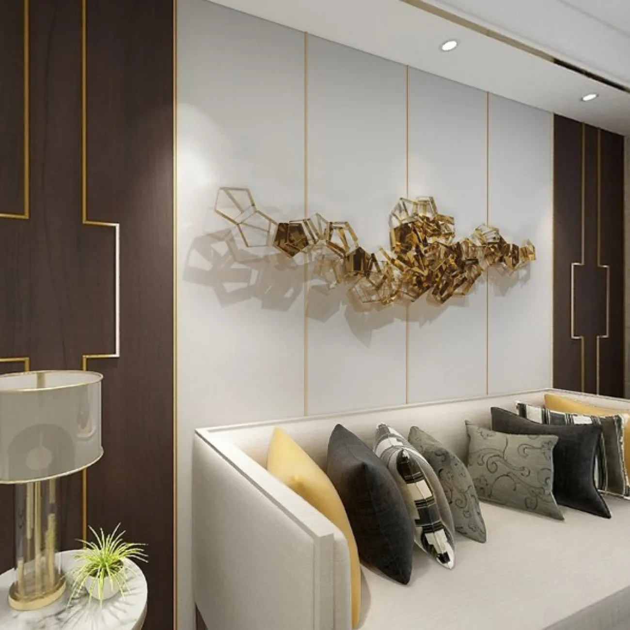 Современный дизайнерский настенный декор LaLume DK20416-23 Современный дизайнерский настенный декор LaLume DK20416-23