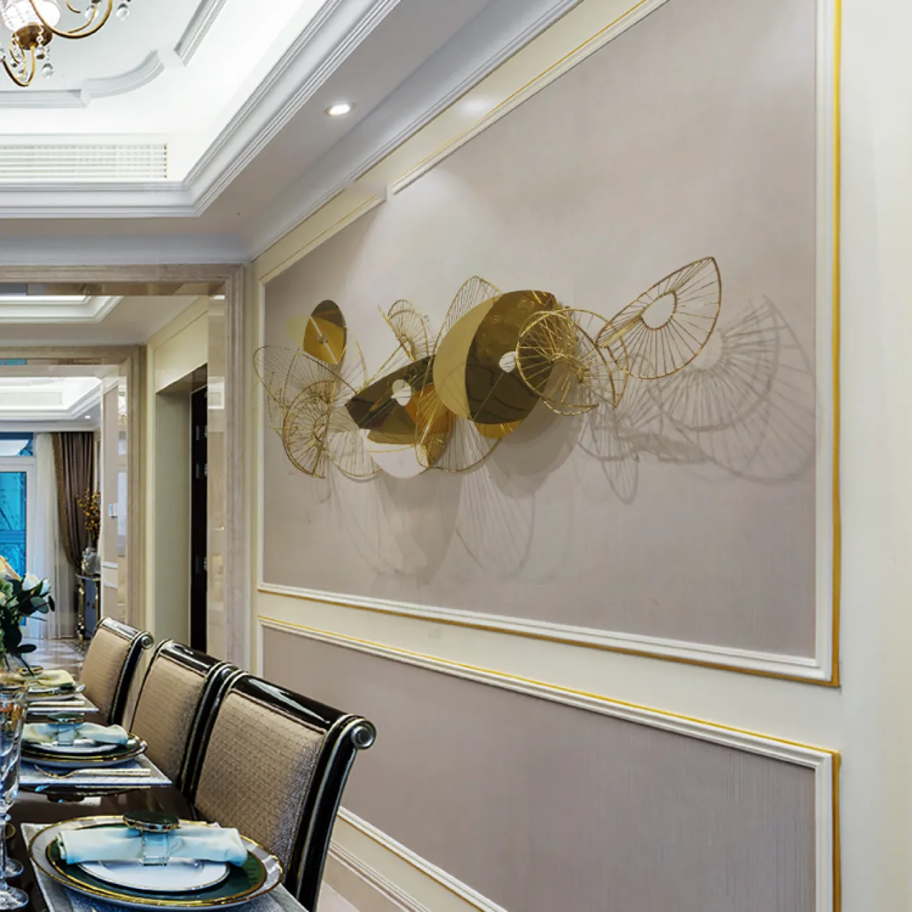 Современный дизайнерский настенный декор LaLume DK20417-23