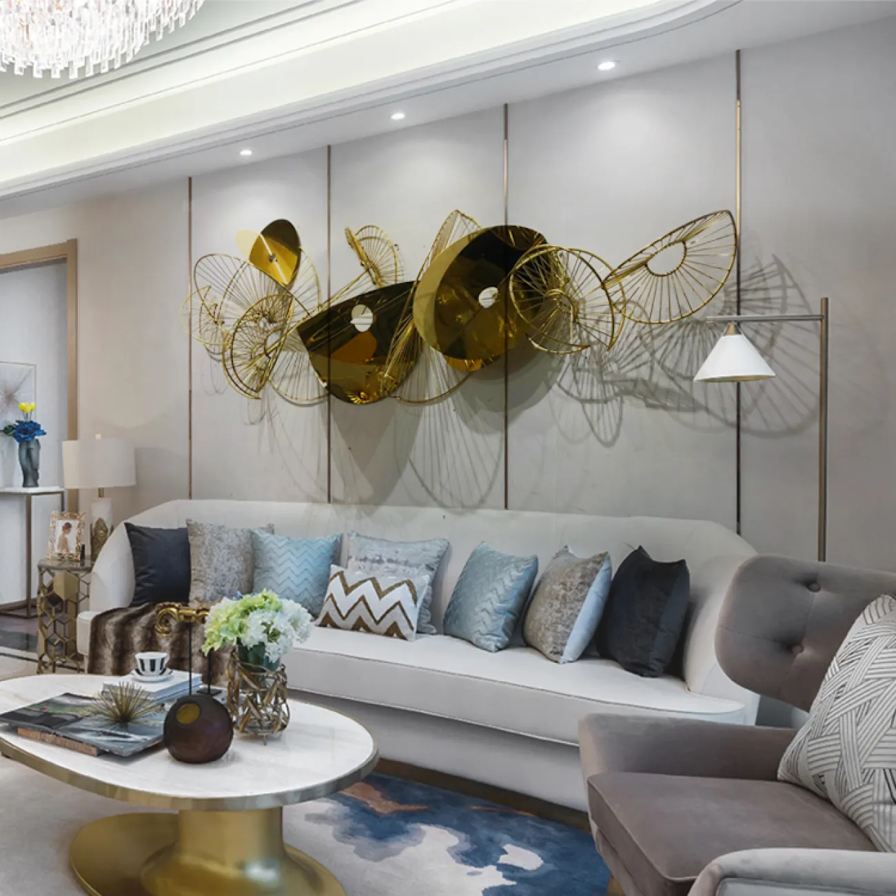 Современный дизайнерский настенный декор LaLume DK20417-23