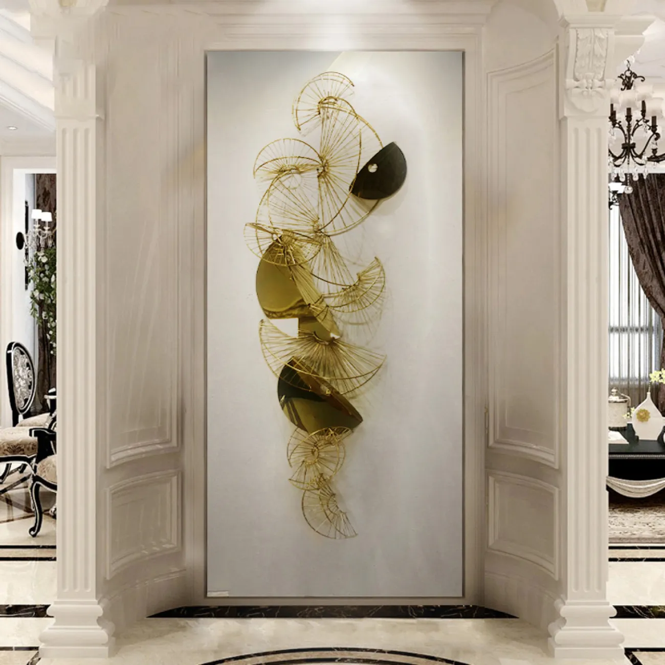 Современный дизайнерский настенный декор LaLume DK20417-23