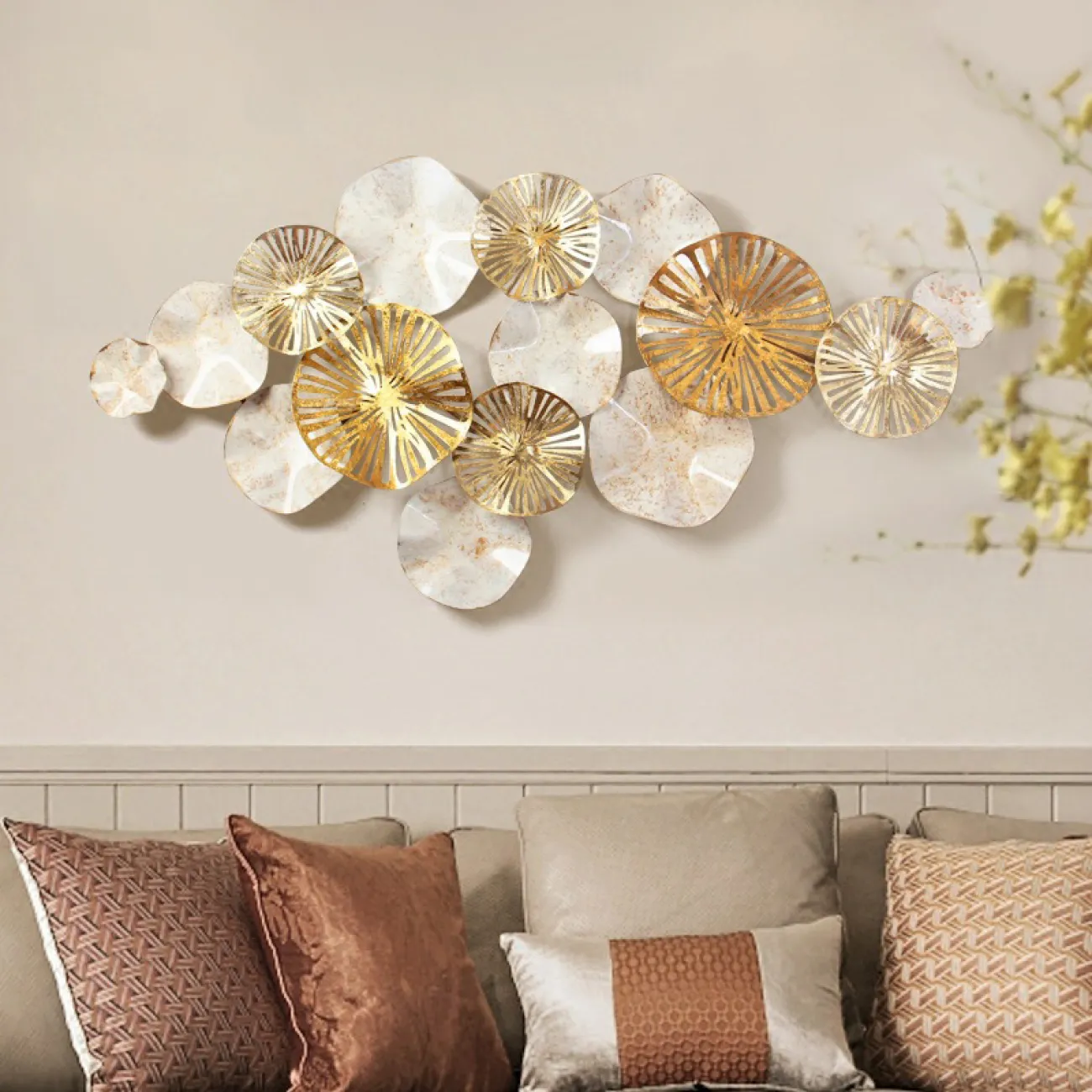 Дизайнерский настенный декор для гостиной LaLume DK20419-23 Дизайнерский настенный декор для гостиной LaLume DK20419-23